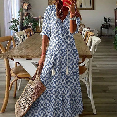 Lunaris™ | Bohemian Belly-Covering Dress