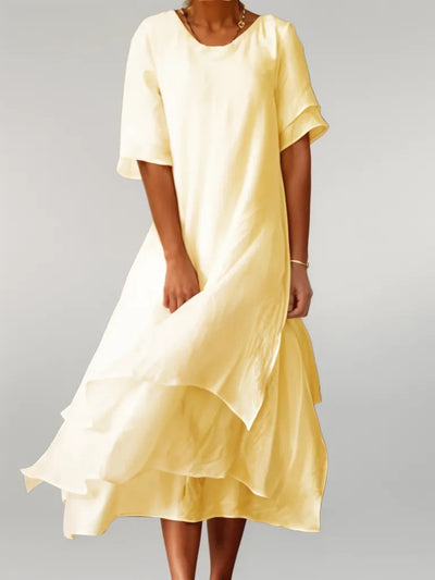 Elysithea™ | Luminous Cascading Silhouette Dress