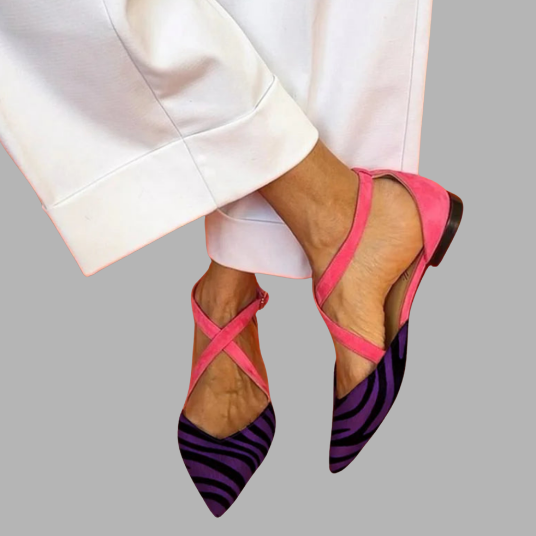 Elowen™ | Elegant Ballerina Flats avec Straps