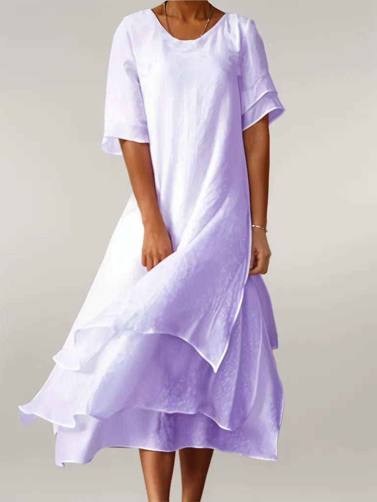 Elysithea™ | Luminous Cascading Silhouette Dress