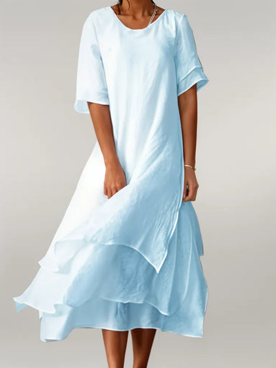 Elysithea™ | Luminous Cascading Silhouette Dress