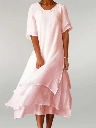 Elysithea™ | Luminous Cascading Silhouette Dress