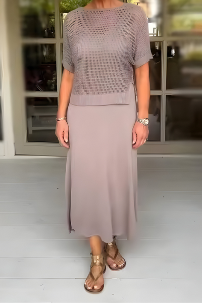 Elara™ | Zomerse Maxi Jurk Met Vloeiende Rokken