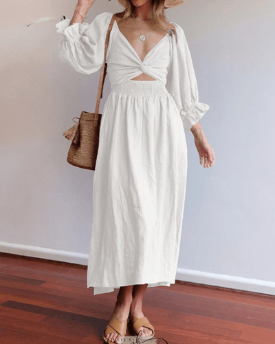 Tana | FRANSE JURK MET RUFFLES