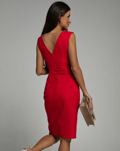 Elysia™ | Fluid Grace Midi Gown