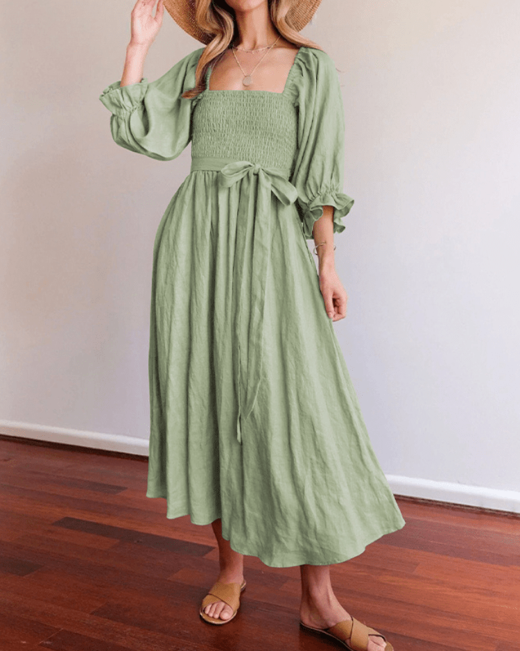 Tana | FRANSE JURK MET RUFFLES