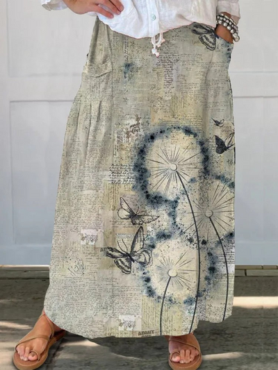 Fiorina® | Gedurfde Botanische Print Rok
