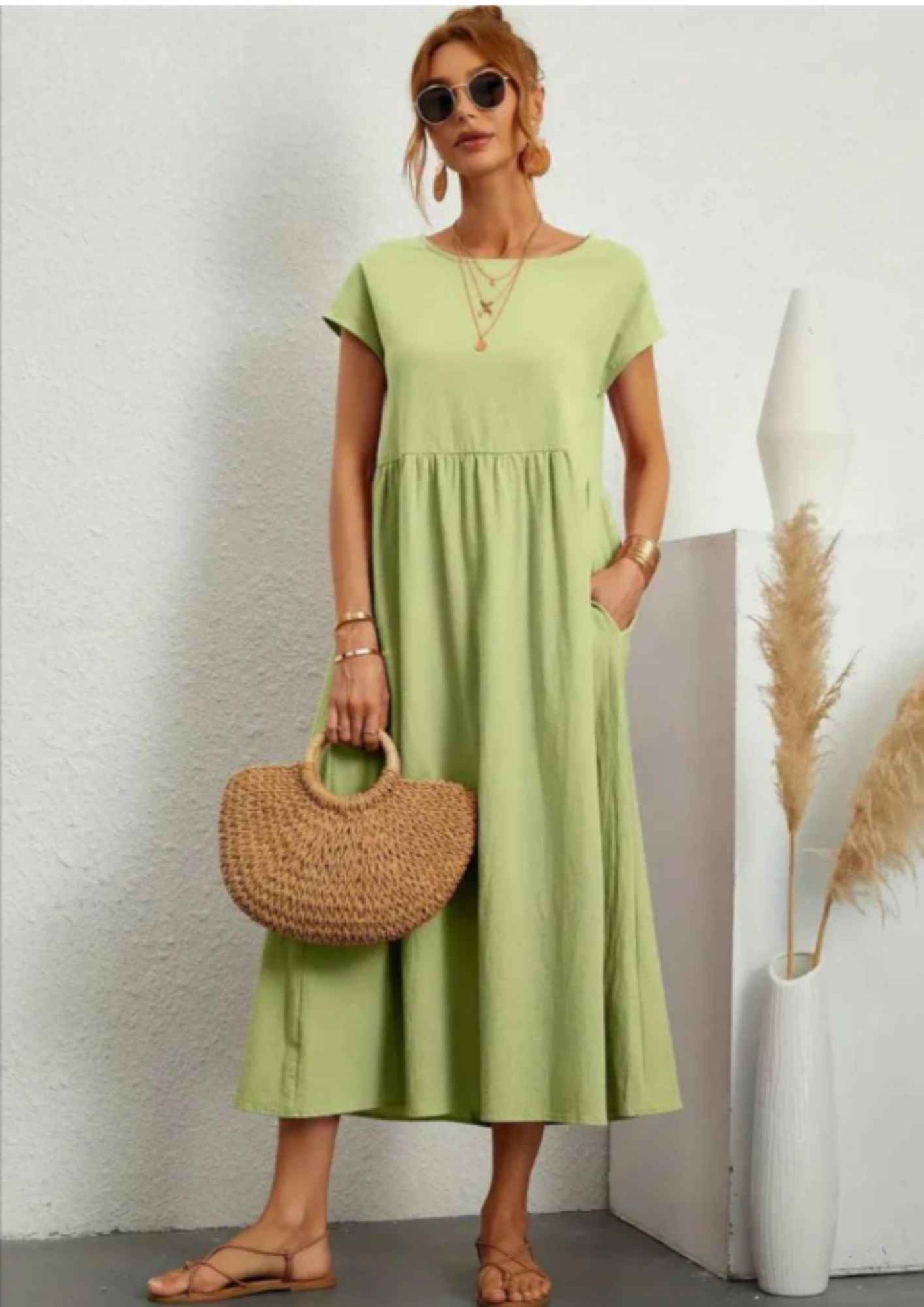 Vest van algodón met flotante estilo