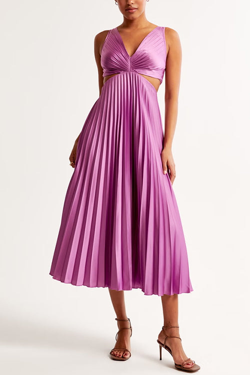 Elsa | Elegante Plissé Maxijurk