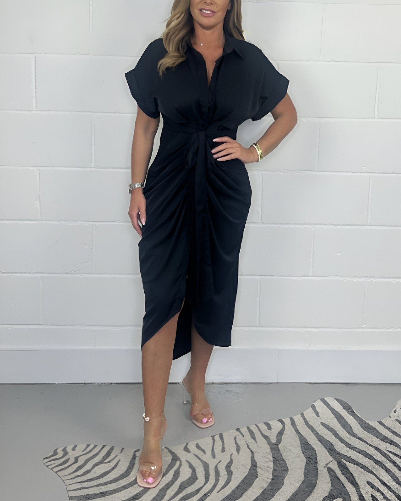 Laura™ | Elegant Geplooide Jurk