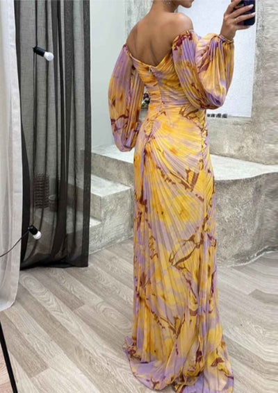 Elegante jurk met v-hals
