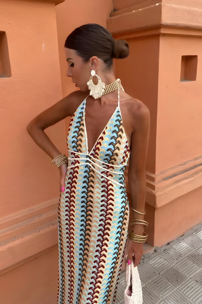 Lunara™ | Ethereal midi-jurk met vleermuismouwen