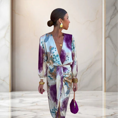 Valeria | Elegante jurk met knoop in de taille