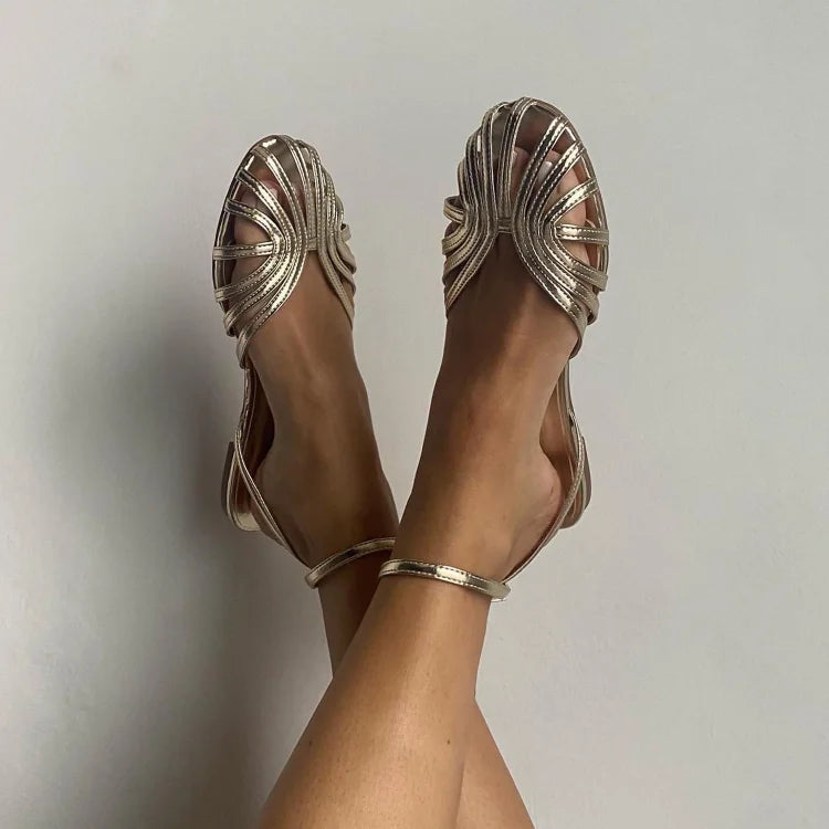 Aurelia Vinta™ | Woven Elegance Sandals