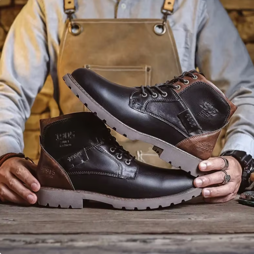 Aaron™ | Vintage Leren Herenlaarzen