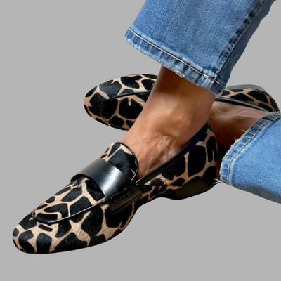 Elowen™ | Luxe Animal Print Loafer for Elegance and Comfort