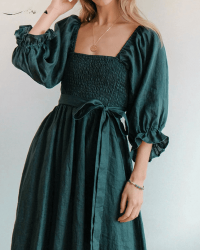 Tana | FRANSE JURK MET RUFFLES