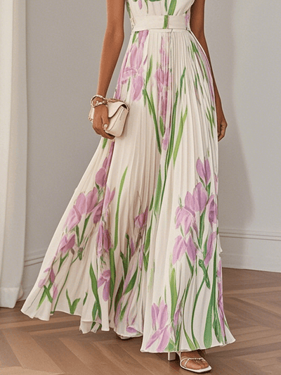 Liviana | Plissé Maxi-jurk