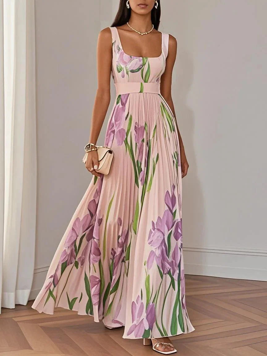 Liviana | Plissé Maxi-jurk