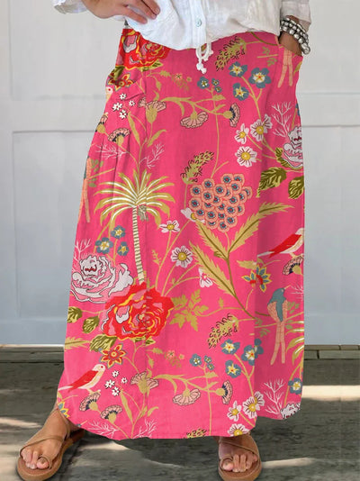 Fiorina® | Gedurfde Botanische Print Rok