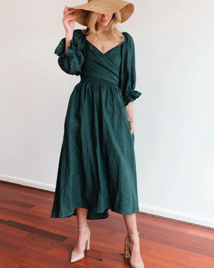 Tana | FRANSE JURK MET RUFFLES