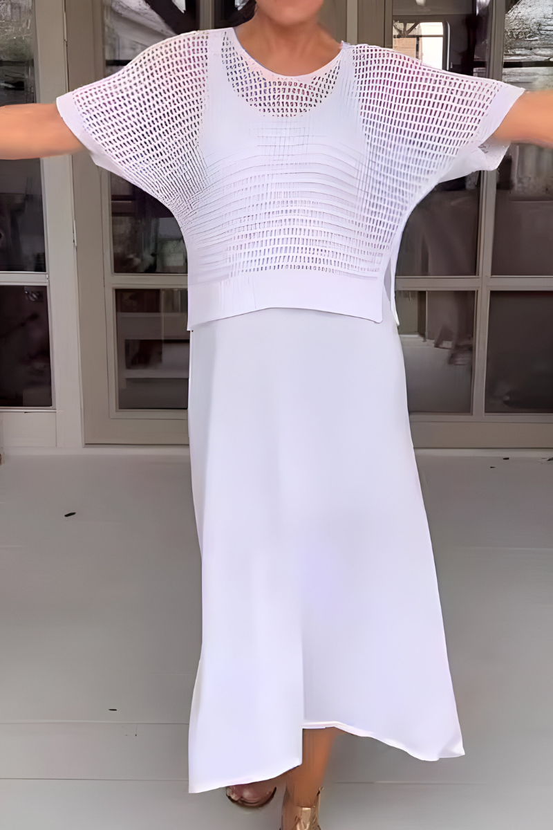 Elara™ | Zomerse Maxi Jurk Met Vloeiende Rokken