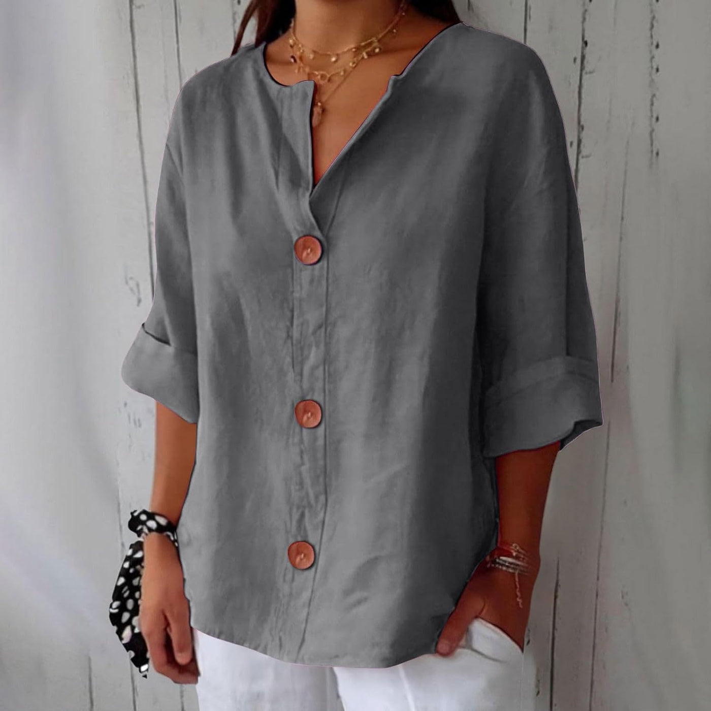 Clara - Linnen Blouse