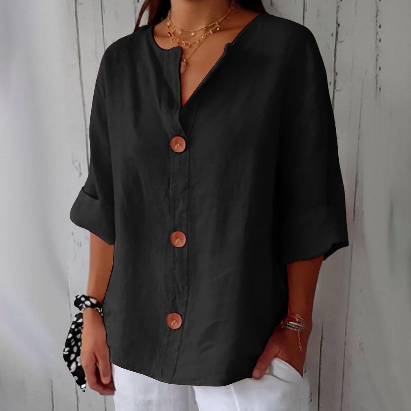 Clara - Linnen Blouse