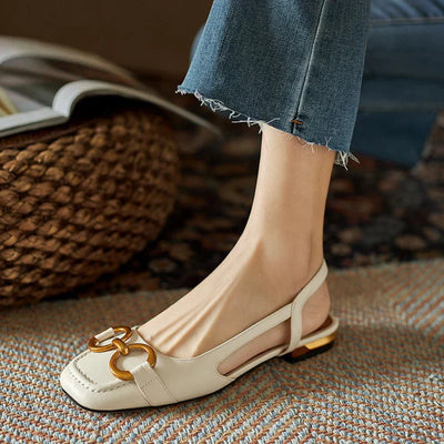 Riley - Elegante Orthopedische Sandalen met Vierkante Hak