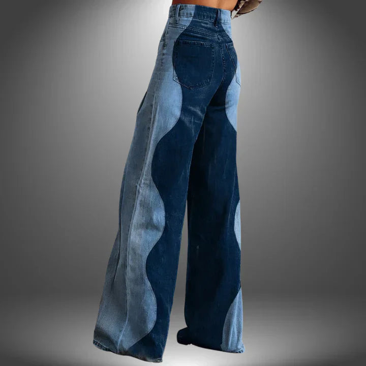 Elenora™ | Luxe Broek met Golfpatroon