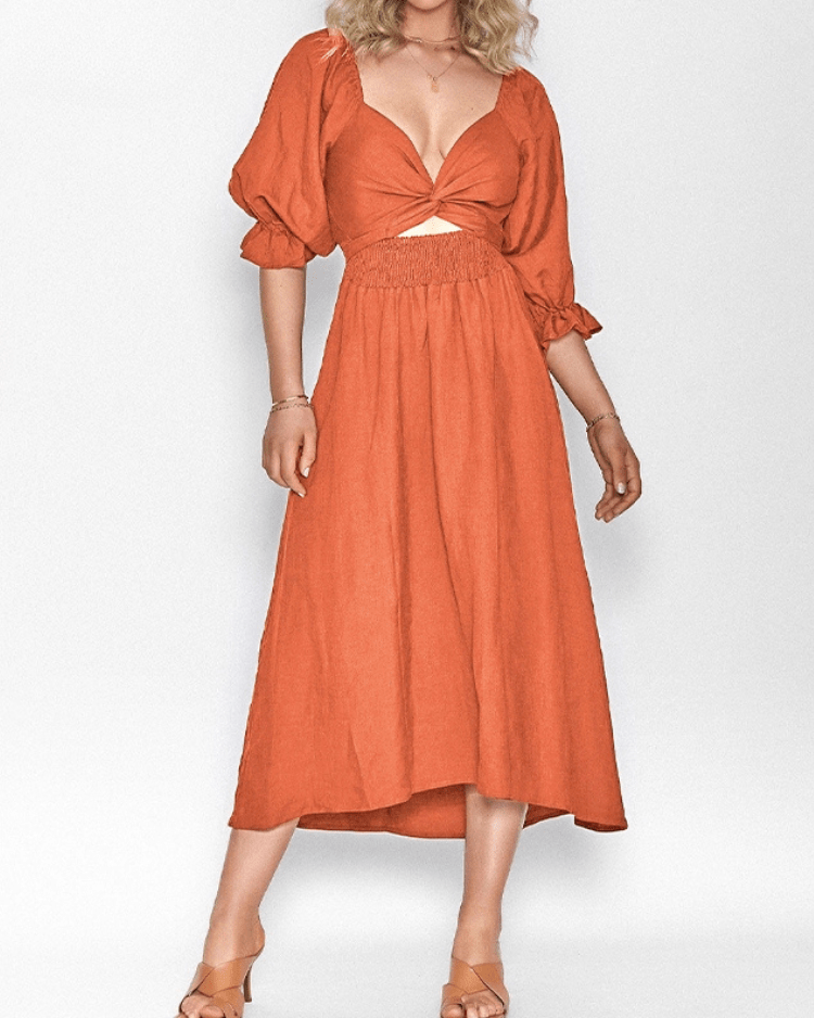 Tana | FRANSE JURK MET RUFFLES