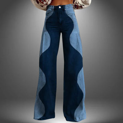 Elenora™ | Luxe Broek met Golfpatroon