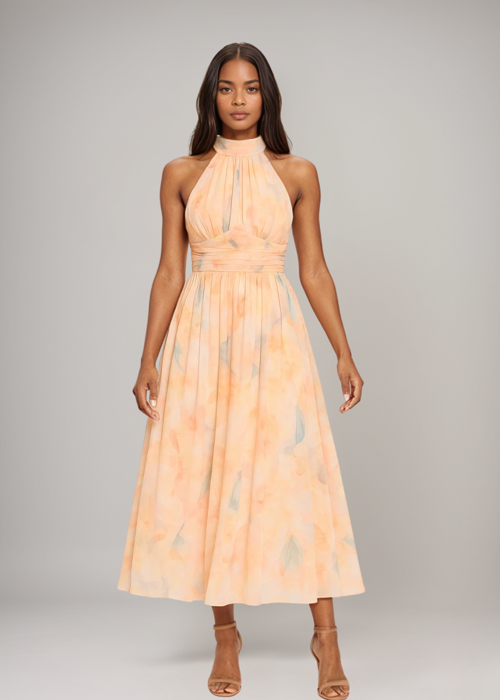 Antonella | Elegante Haltermaxi-jurk