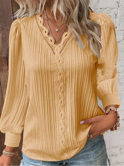 Elara™ | Elegant Blouse with Artful Print