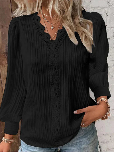 Elara™ | Elegant Blouse with Artful Print
