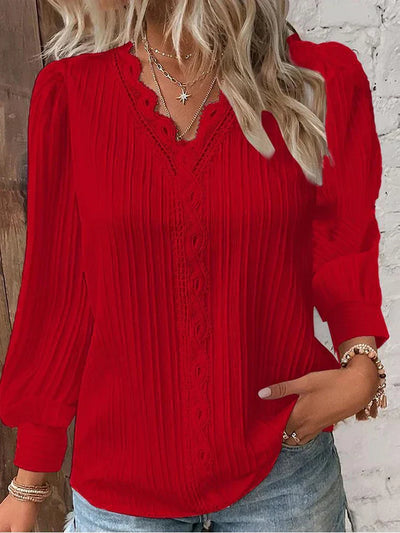 Elara™ | Elegant Blouse with Artful Print