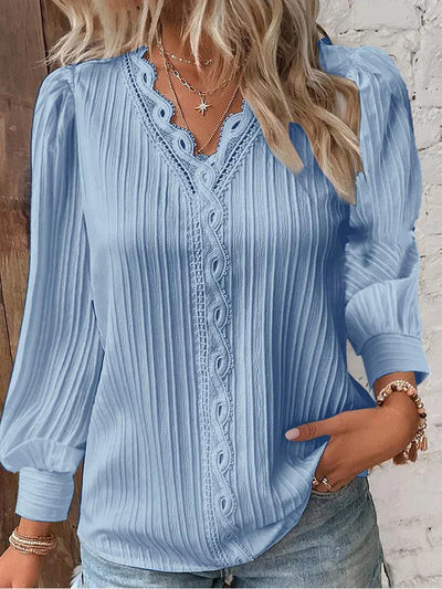 Elara™ | Elegant Blouse with Artful Print
