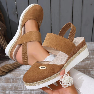 Elowen™ | Luxueuze Orthopedische Sandalen met Plateau, Ventilerend en Ontspannen