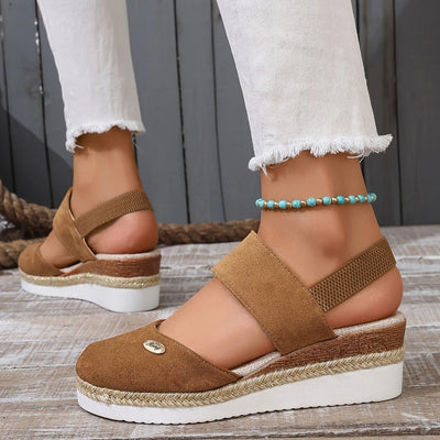 Elowen™ | Luxueuze Orthopedische Sandalen met Plateau, Ventilerend en Ontspannen