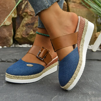 Elowen™ | Luxueuze Orthopedische Sandalen met Plateau, Ventilerend en Ontspannen