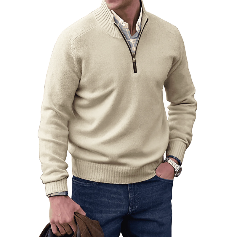 Noah - Kasjmier Zip-Up Trui