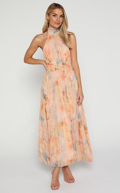 Antonella | Elegante Haltermaxi-jurk
