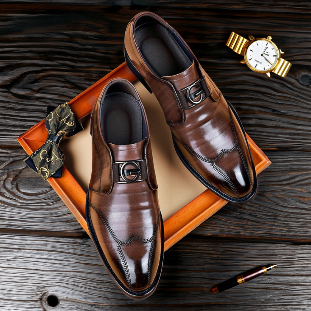 Giovanni™ | Boss-stijl Leren Schoenen