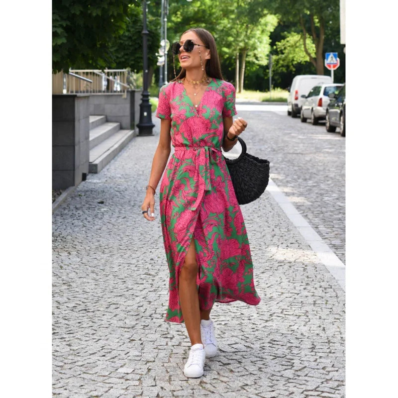 Elara™ | Elegant Wrap Dress