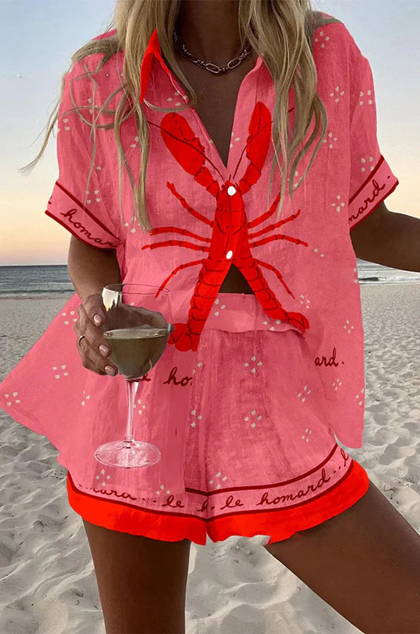Elysant™ | Summer Set with Lobster Print