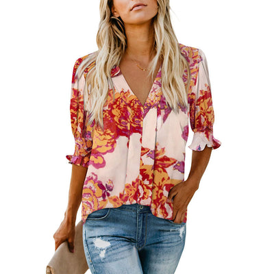 Monica® | Chic V-Hals Bluse