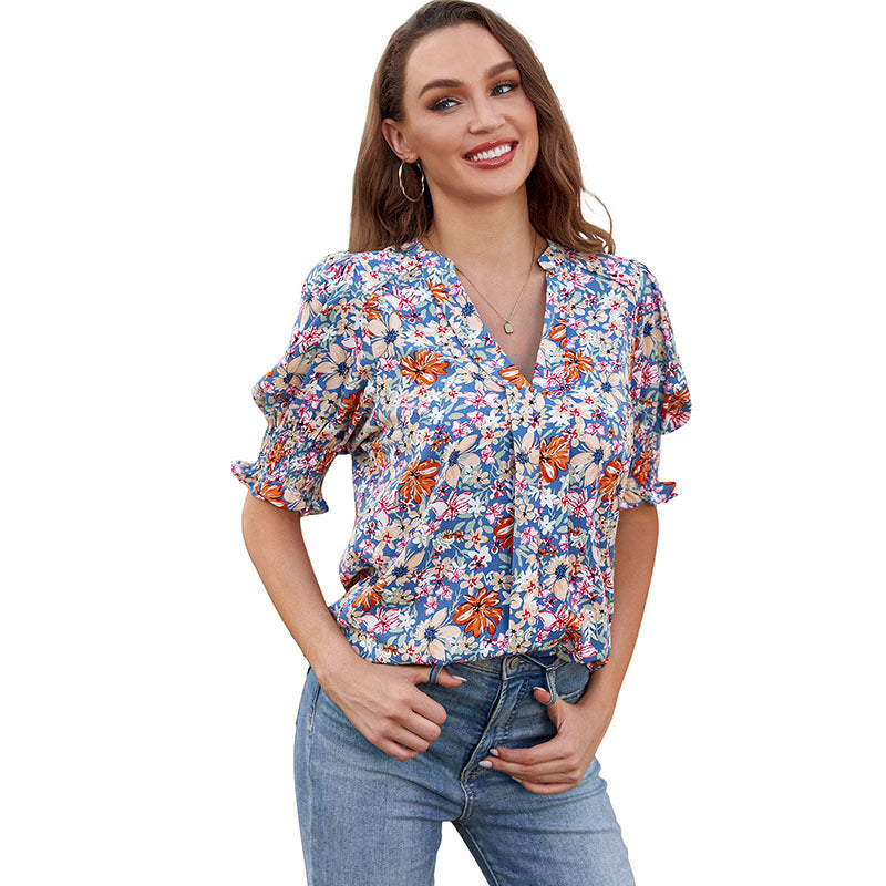 Monica® | Chic V-Hals Bluse