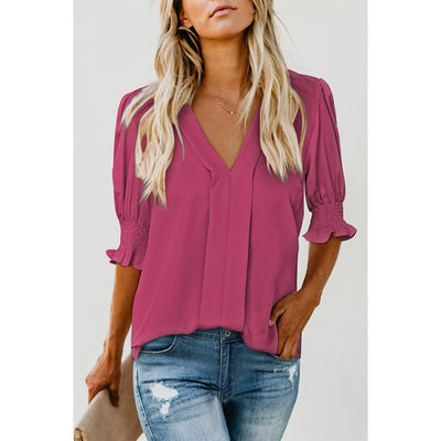 Monica® | Chic V-Hals Bluse