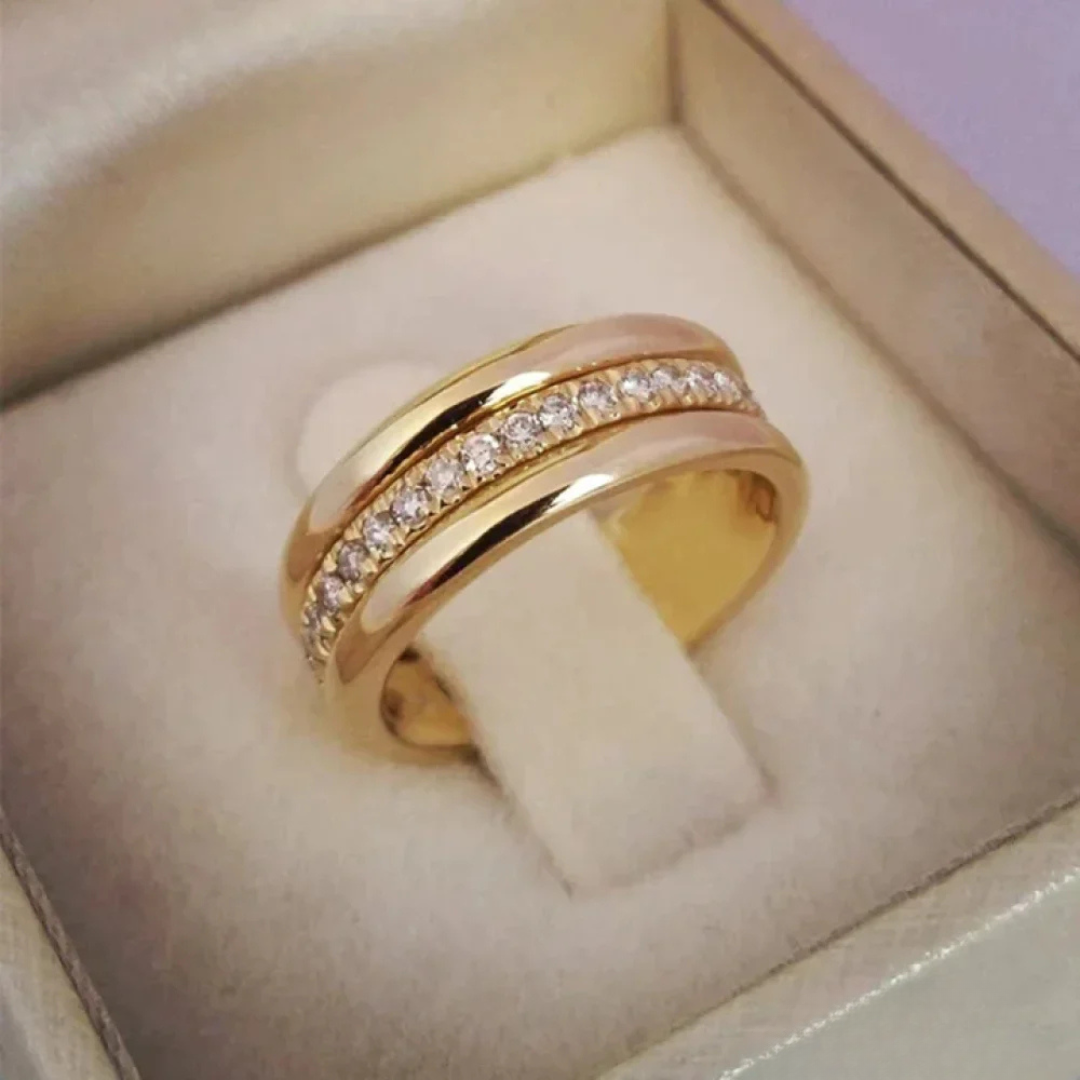 Elysira™ | Dual Zirconia Inlay Ring