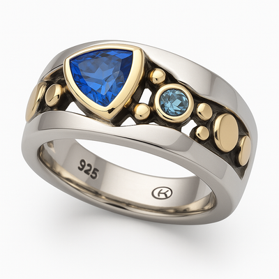 Aeloria™ | Timeless Blue Crystal Ring